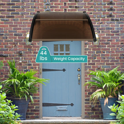 Outdoor Front Door Patio Overhang Awning for Sunlight Rain Snow Wind Protection DirectDeals
