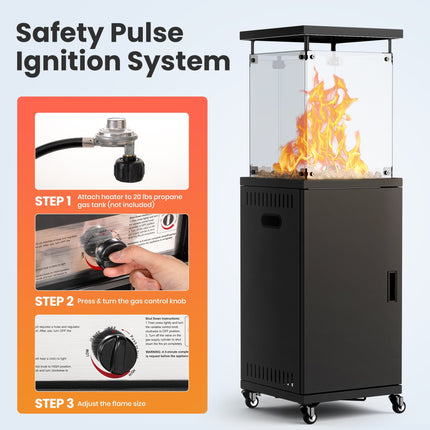 Pyra Base Patio Heater 41,000 BTU Pamapic