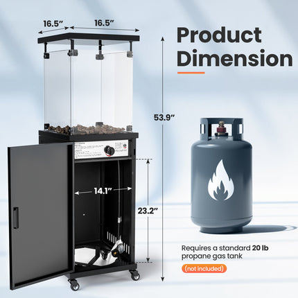 Pyra Base Patio Heater 41,000 BTU Pamapic