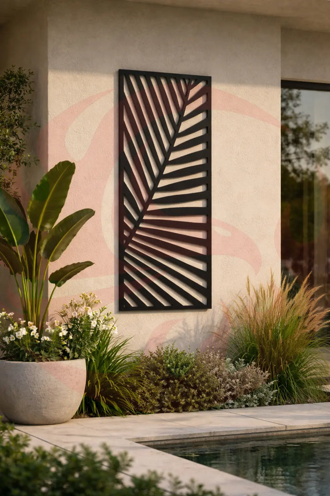 Laser-Cut Palm Panel - FREE SHIPPING MK Design Elements