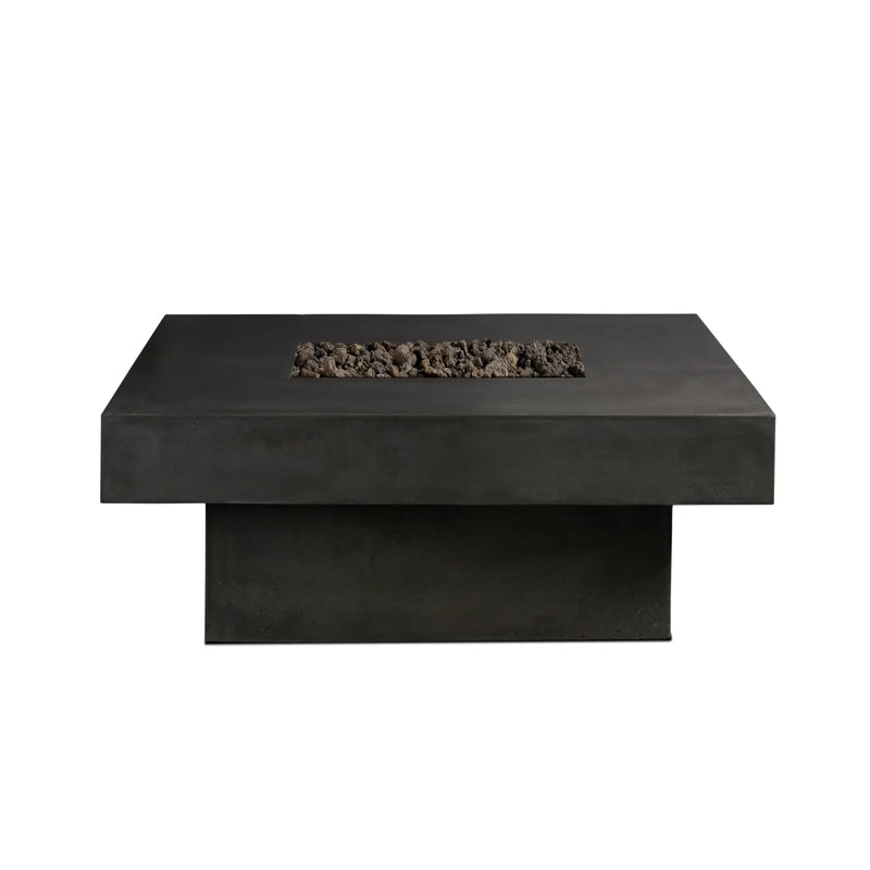 Platz - Square Concrete Fire Pit Table - Phoenix Fire Art Store