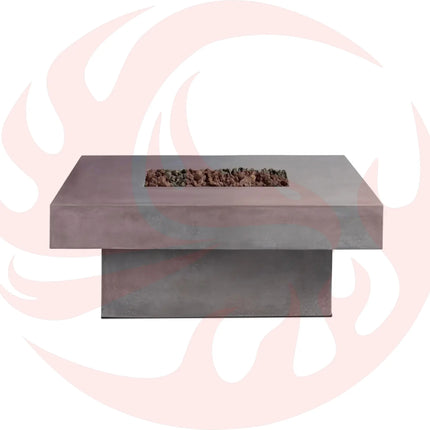 Platz - Square Concrete Fire Pit Table - Phoenix Fire Art Store