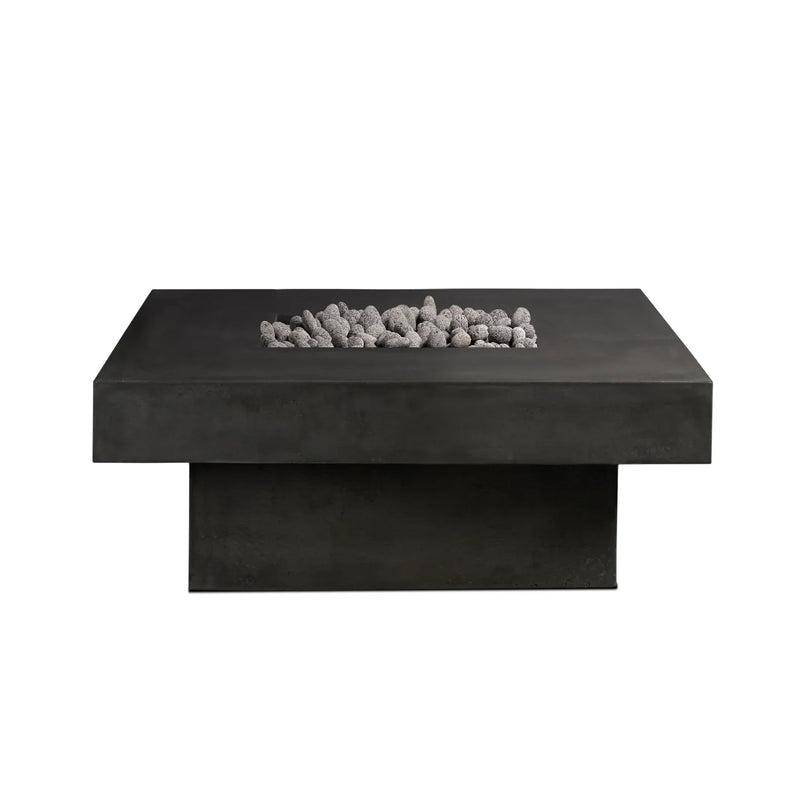 Platz - Square Concrete Fire Pit Table - Phoenix Fire Art Store