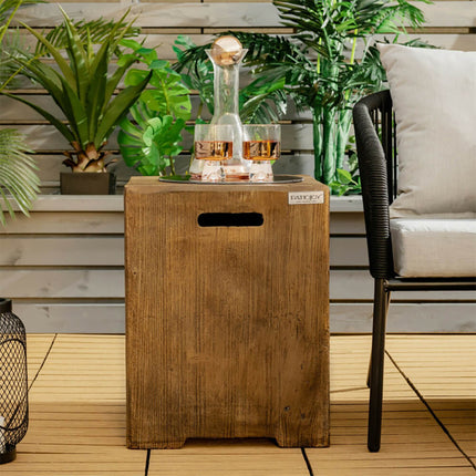 Premium 16" Outdoor Hideaway Table Cover For Standard 20 LBS Propane Tank (SAK73142)