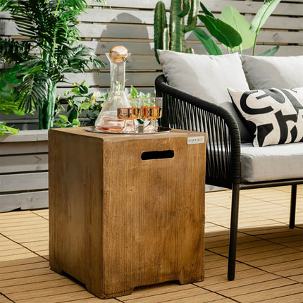 Premium 16" Outdoor Hideaway Table Cover For Standard 20 LBS Propane Tank (SAK73142)