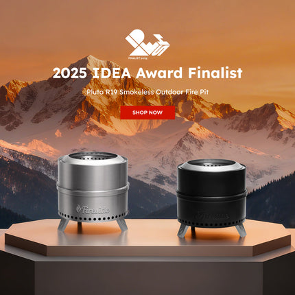 Pluto R19-PG Smokeless Outdoor Fire Pit -  Painted Black