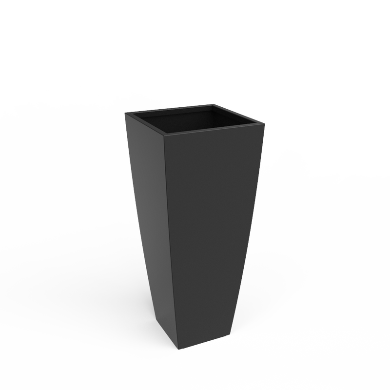 Steel Radius Tapered Planters - Corten Steel Outdoor Planter Box