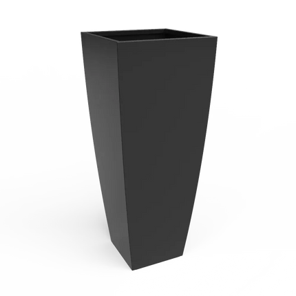 Steel Radius Tapered Planters - Corten Steel Outdoor Planter Box - Phoenix Fire Art Store