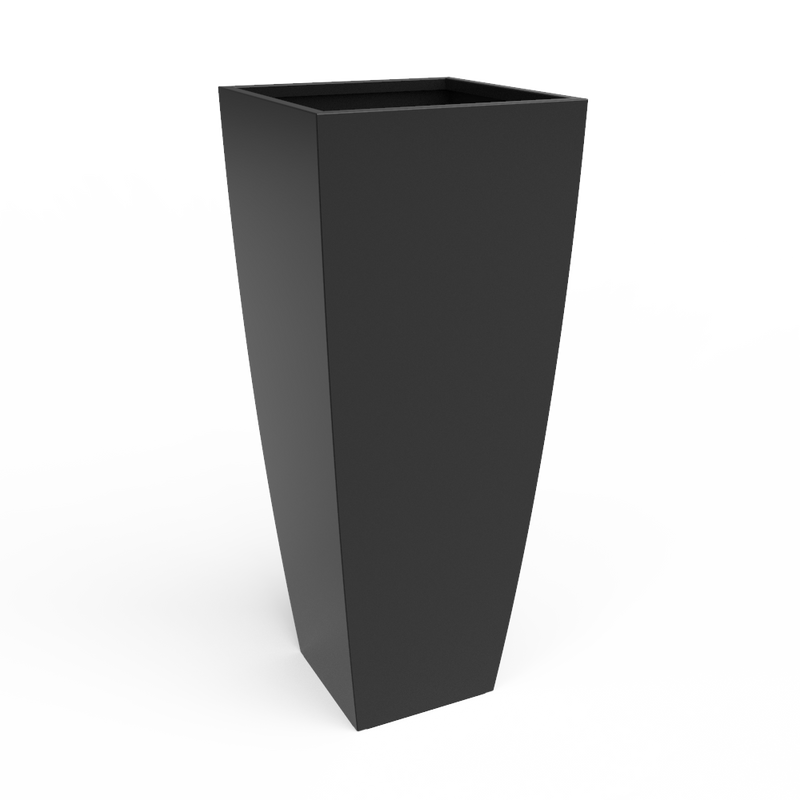 Steel Radius Tapered Planters - Corten Steel Outdoor Planter Box