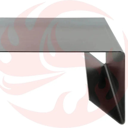 Rectangular Metal Coffee Table with storage Heavy Duty Raw Steel - Phoenix Fire Art Store