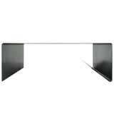 Rectangular Metal Coffee Table with storage Heavy Duty Raw Steel