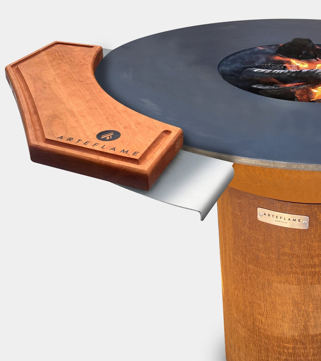 Custom Cherry Wood Cutting Block for 30" Arteflame Grills - Enhance Your Cooking - Phoenix Fire Art Store