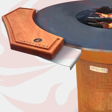 Custom Cherry Wood Cutting Block for 40" Arteflame Grills - Elegant and Durable - Phoenix Fire Art Store