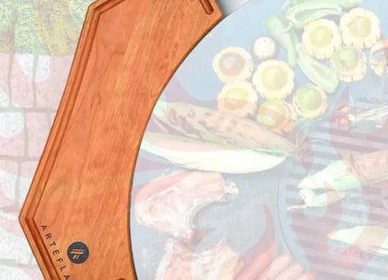 Custom Cherry Wood Cutting Block for 40" Arteflame Grills - Elegant and Durable - Phoenix Fire Art Store
