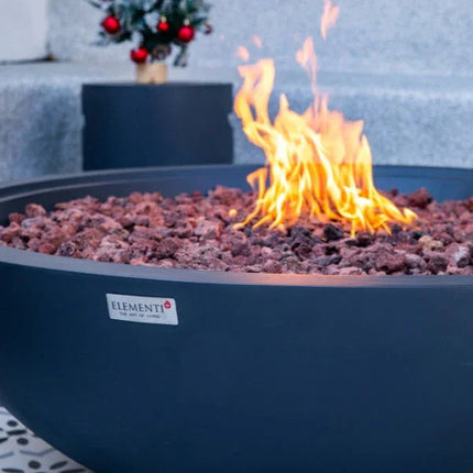 Elementi Plus Rose Bowl 48" Round Concrete Fire Bowl OFG420