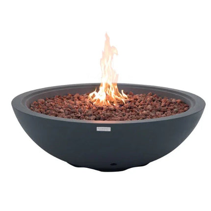 Elementi Plus Rose Bowl 48" Round Concrete Fire Bowl OFG420