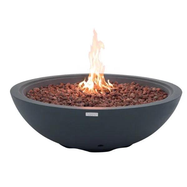Elementi Plus Rose Bowl 48" Round Concrete Fire Bowl OFG420