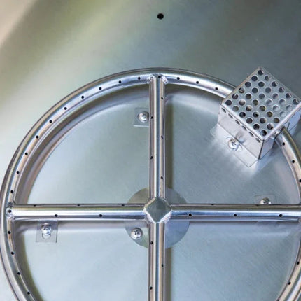 Elementi Plus Rose Bowl 48" Round Concrete Fire Bowl OFG420