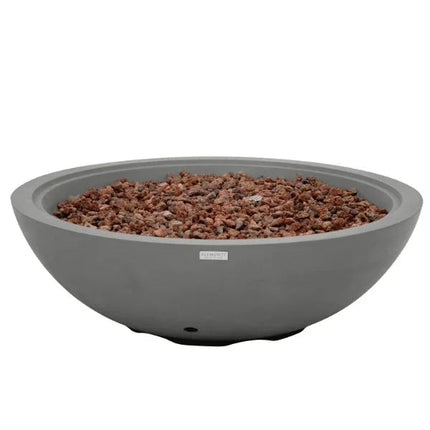 Elementi Plus Rose Bowl 48" Round Concrete Fire Bowl OFG420