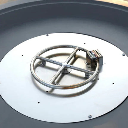 Elementi Plus Rose Bowl 48" Round Concrete Fire Bowl OFG420