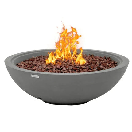 Elementi Plus Rose Bowl 48" Round Concrete Fire Bowl OFG420