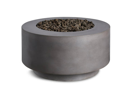 Rund | Cylindrical Concrete Fire Bowl - Phoenix Fire Art Store