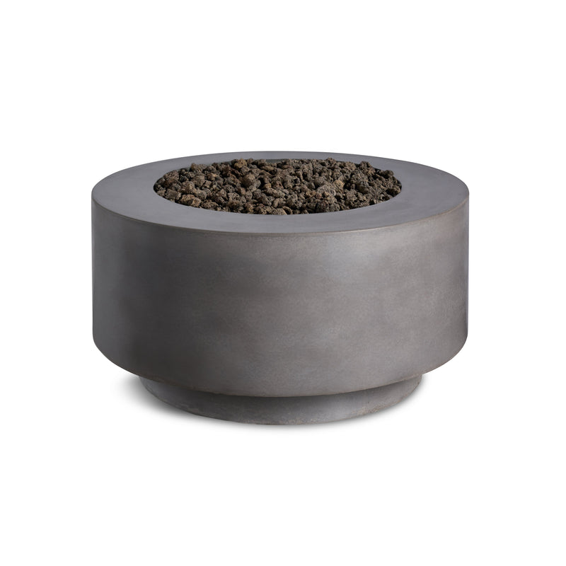 Rund | Cylindrical Concrete Fire Bowl - Phoenix Fire Art Store