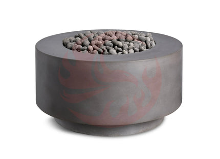Rund | Cylindrical Concrete Fire Bowl - Phoenix Fire Art Store