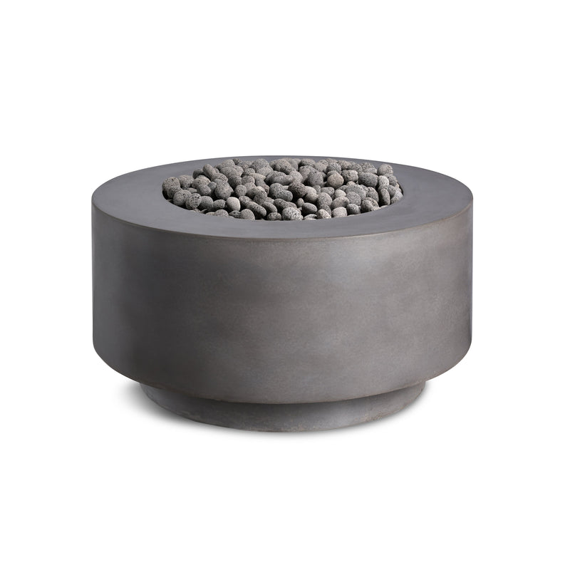 Rund | Cylindrical Concrete Fire Bowl - Phoenix Fire Art Store