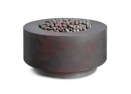 Rund | Cylindrical Concrete Fire Bowl - Phoenix Fire Art Store