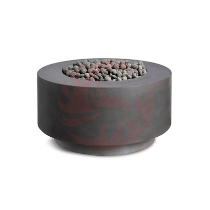 Rund | Cylindrical Concrete Fire Bowl - Phoenix Fire Art Store