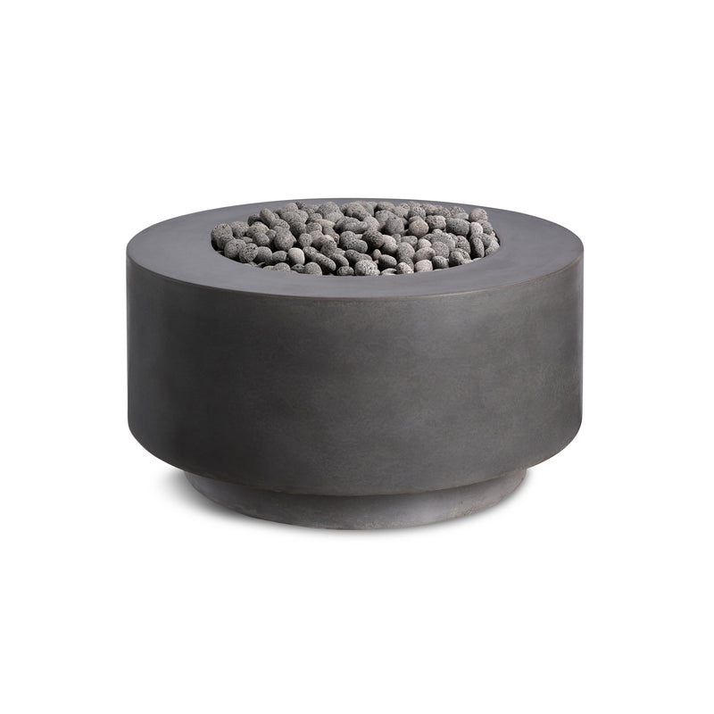Rund | Cylindrical Concrete Fire Bowl - Phoenix Fire Art Store