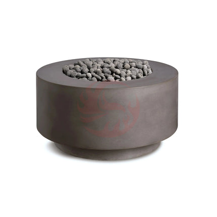Rund | Cylindrical Concrete Fire Bowl - Phoenix Fire Art Store