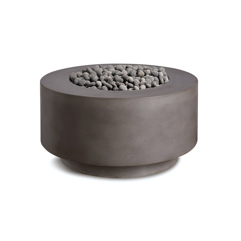 Rund | Cylindrical Concrete Fire Bowl - Phoenix Fire Art Store