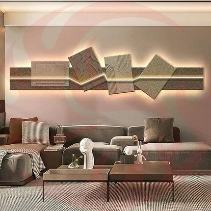 Wood Crystal Wall Light | Artistic LED Glow Decor - Phoenix Fire Art Store