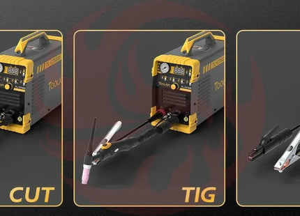 TOOLIOM 3 in 1 Cut/TIG/MMA Welder 50A Air Plasma Cutter 200A TIG and 200A Stick Welder Portable Welding Machine Dual Voltage - Phoenix Fire Art Store
