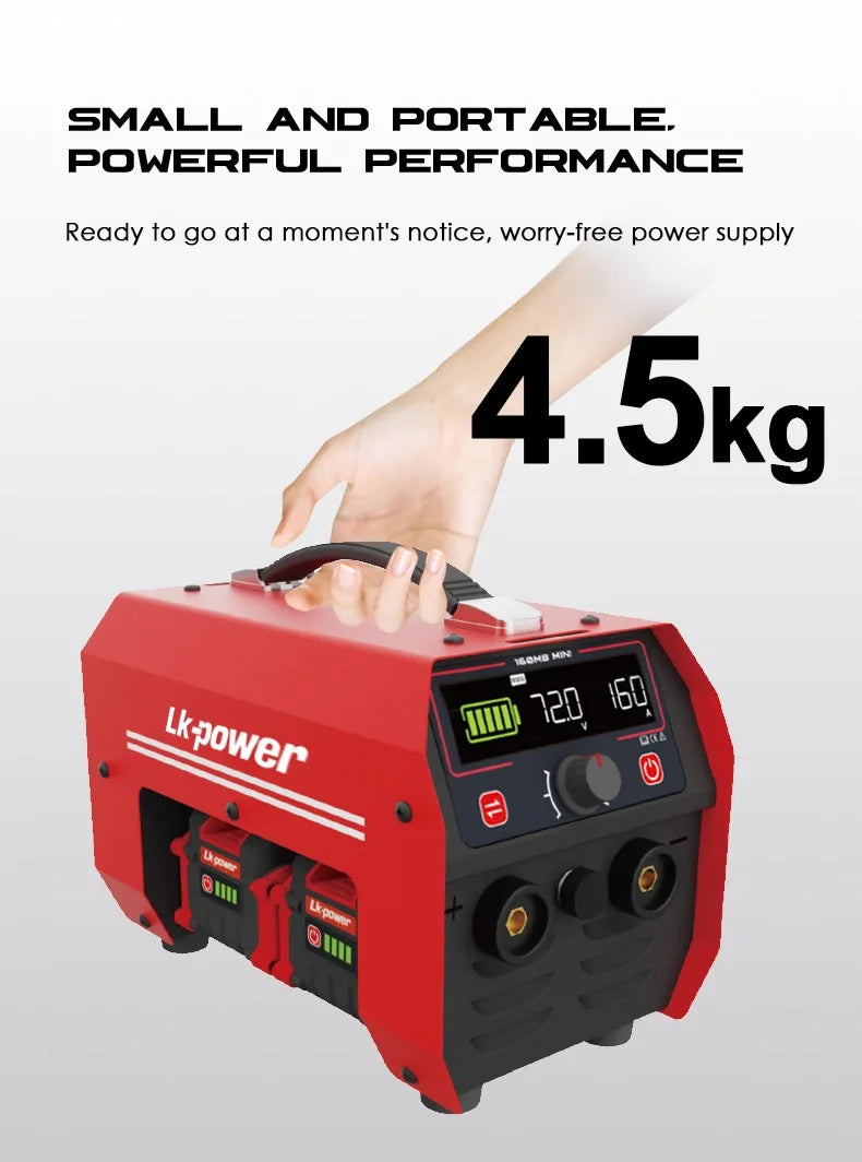 100A 240Wh Lithium Battery Powered Welder with Replaceable Battery Pack