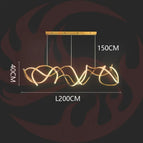 length 200cm / gold / Warm White