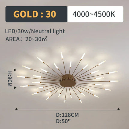 DecorBites™ LED Fireworks Pendant Lamps - Modern Living Room Bedroom Chandelier Lighting Decorbites