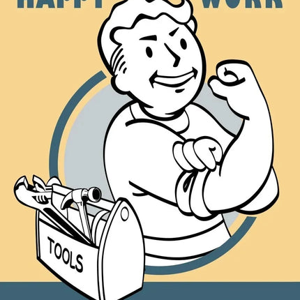 Fallout Vault Boy Poster - Vintage HD Canvas Wall Art Print | Retro Gaming Decor