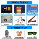 Raycus 2000W 4-in-1 Fiber Laser Welding Machine - Portable Handheld Laser Welder, Cleaner & Cutter for Metal