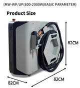 800-1500W 3-in-1 Fiber Laser Welding Machine - Air Cooled Metal Welder with Cutting & Cleaning