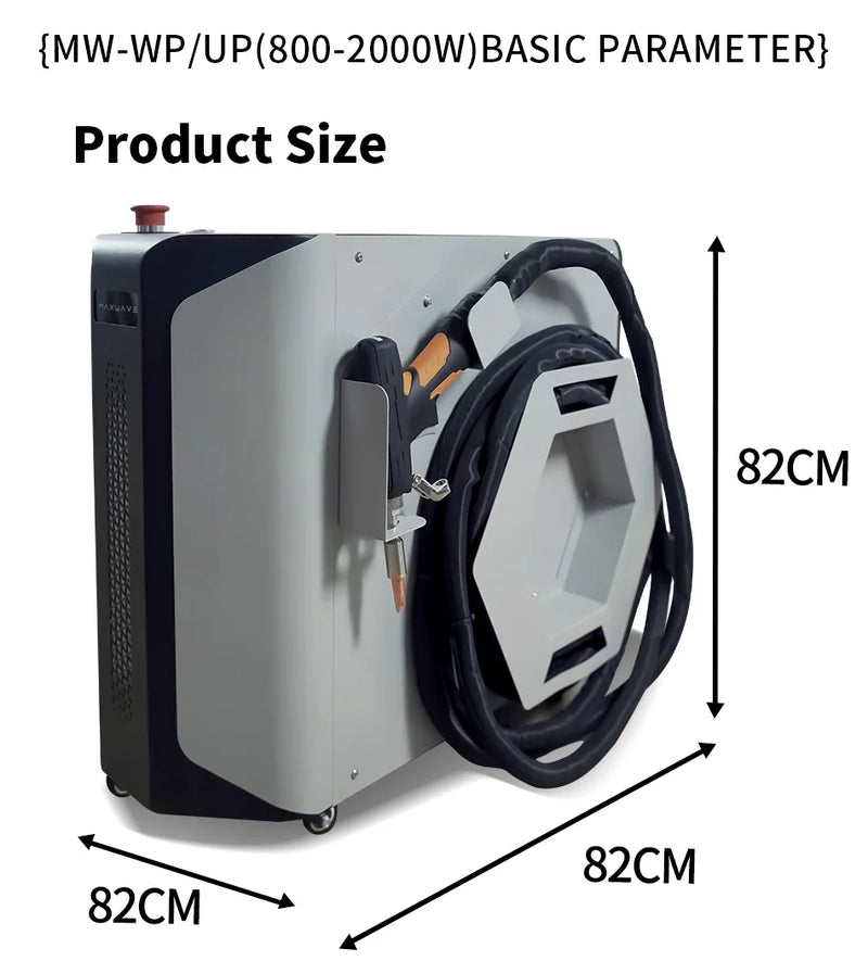 800-1500W 3-in-1 Fiber Laser Welding Machine - Air Cooled Metal Welder with Cutting & Cleaning