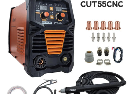 CNC Non-HF Pilot Arc CUT55 CNC iYeah Plasma Cutter 110V/220V 55A Machine With PT60/PTM60 Straight Torch Easy Cutting 25mm - Phoenix Fire Art Store