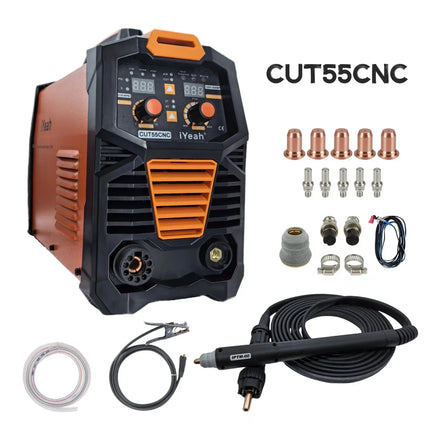 CNC Non-HF Pilot Arc CUT55 CNC iYeah Plasma Cutter 110V/220V 55A Machine With PT60/PTM60 Straight Torch Easy Cutting 25mm - Phoenix Fire Art Store