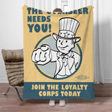 Fallout Vault Boy Plush Blanket - Oversized 200x300cm Ultra-Soft Winter Throw