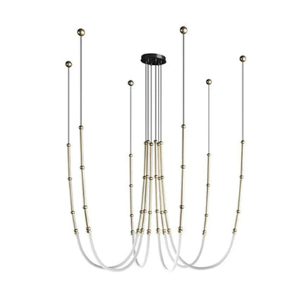 DecorBites™ Linear Creative Chandelier for Living Room Lobby, Bedroom, Hotel, Restaurant Lighting Decorbites