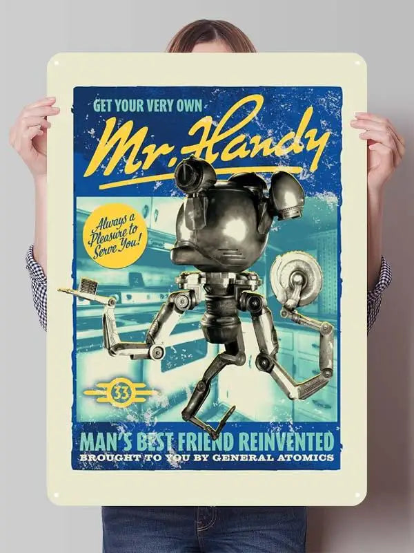 Fallout TV Series Metal Poster - Vault-Tec Gaming Wall Art Decor | Custom Tin Signs for Man Cave