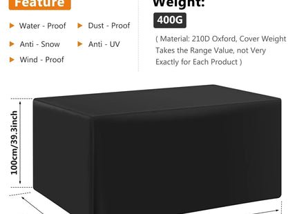 210D Outdoor Furniture Cover Waterproof Terrace Garden Cover Rain And Snow Table Sofa Chair Protective Cover Dust Cover - Phoenix Fire Art Store