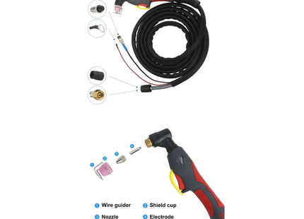 iYeah Plasma Cutter CUT55P HF Pilot Arc 110V/220V 55A With AG60P Torch MAX Cutting 20mm - Phoenix Fire Art Store
